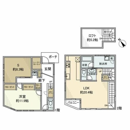 善部町戸建の物件間取画像